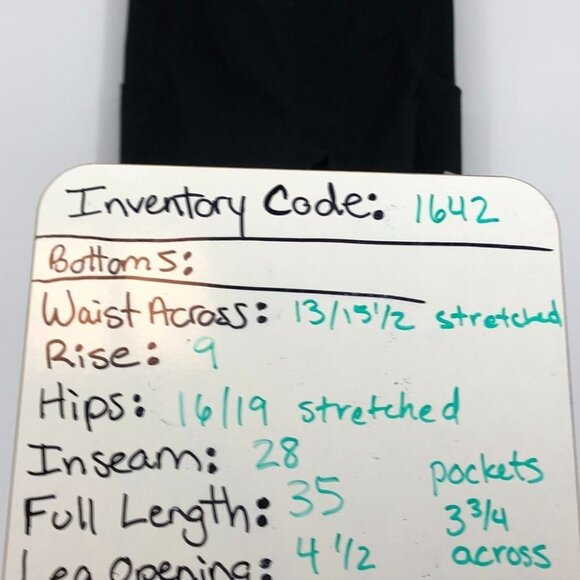 Along Fit black leggings side pocket reflective stripe size Medium - Picture 14 of 15